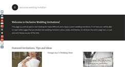 Desktop Screenshot of exclusiveweddinginvitation.com